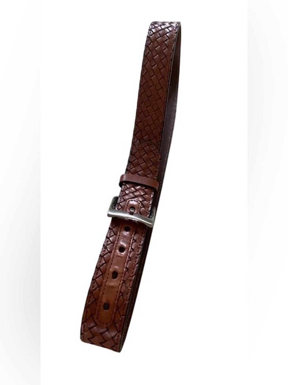 Tommy Bahama genuinely Brown Woven Leather Men's Belt size 32